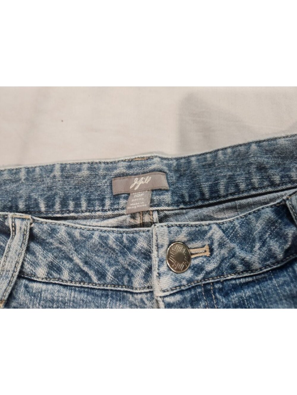 J. Jill Wide Leg Petite Light Wash Casual Denim Blue Jeans/Sz. 10P EUC - Picture 4 of 6